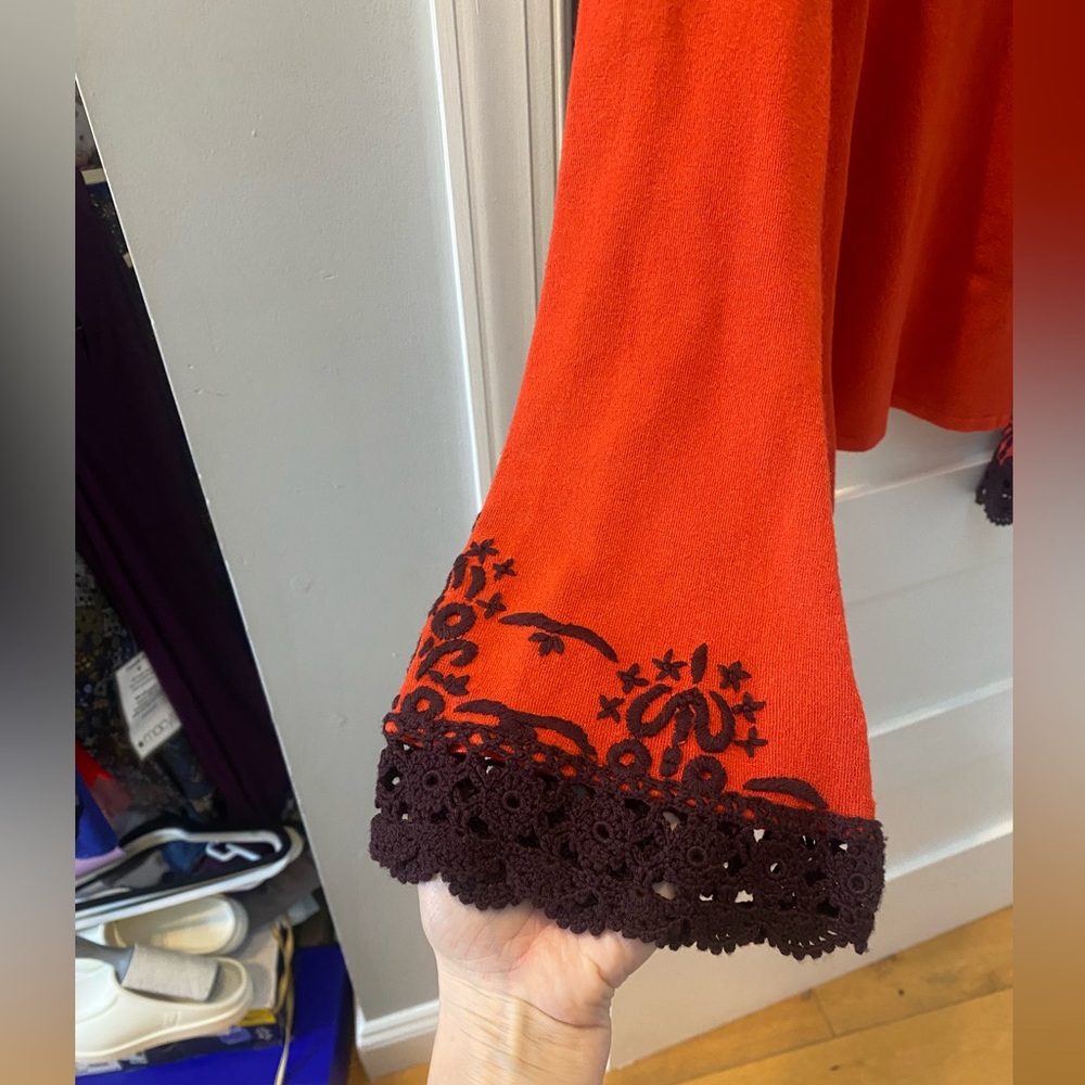 BCBGMAXAZRIA super rare Y2K vintage embroidered long sleeve blouse - Picture 4 of 10